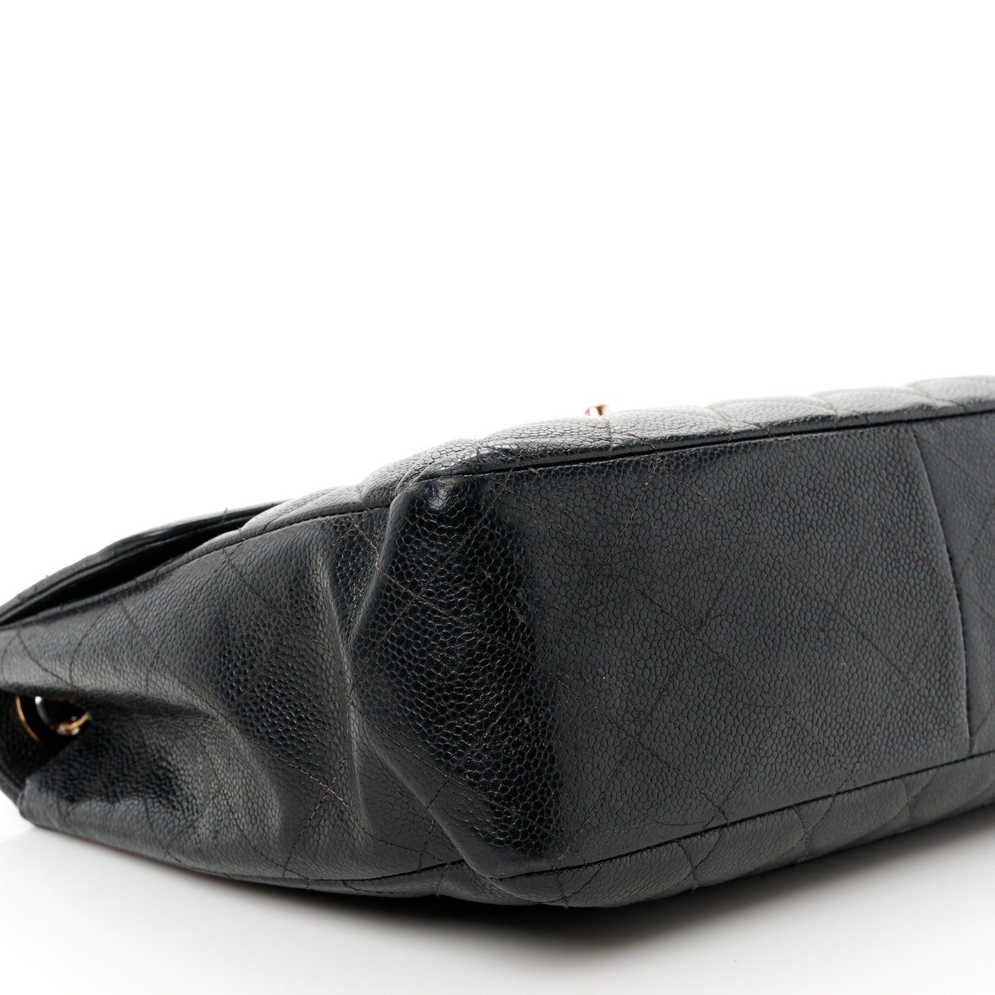Caviar Quilted Jumbo Single Flap Black