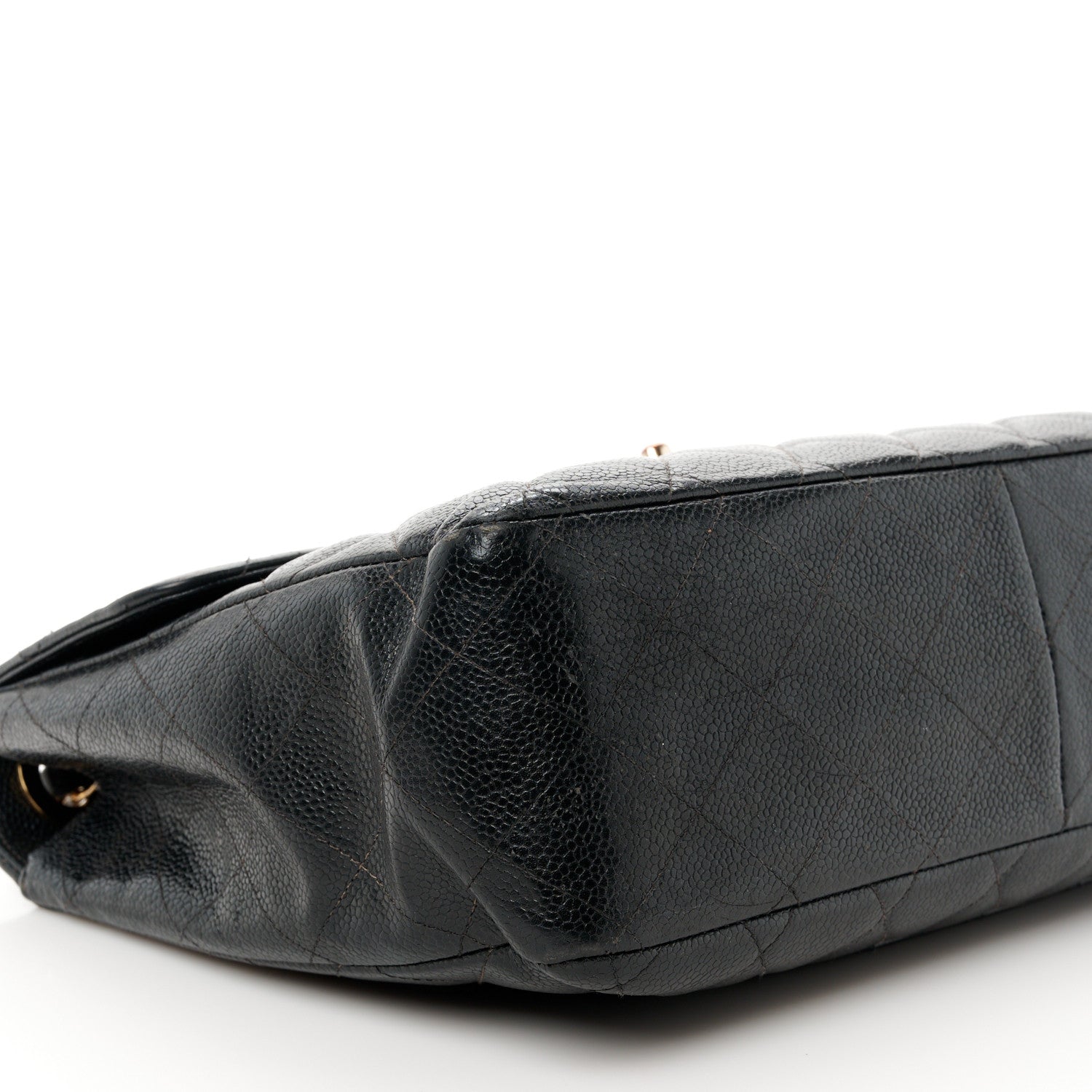 Chanel Caviar Quilted Jumbo Single Flap Black 11 of 12