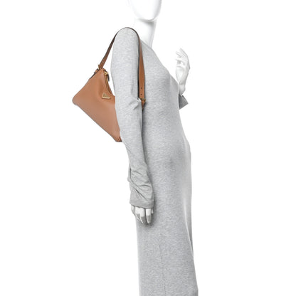 Prada Soft Calfskin Medium Aimee Shoulder Bag Caramel 2 of 11