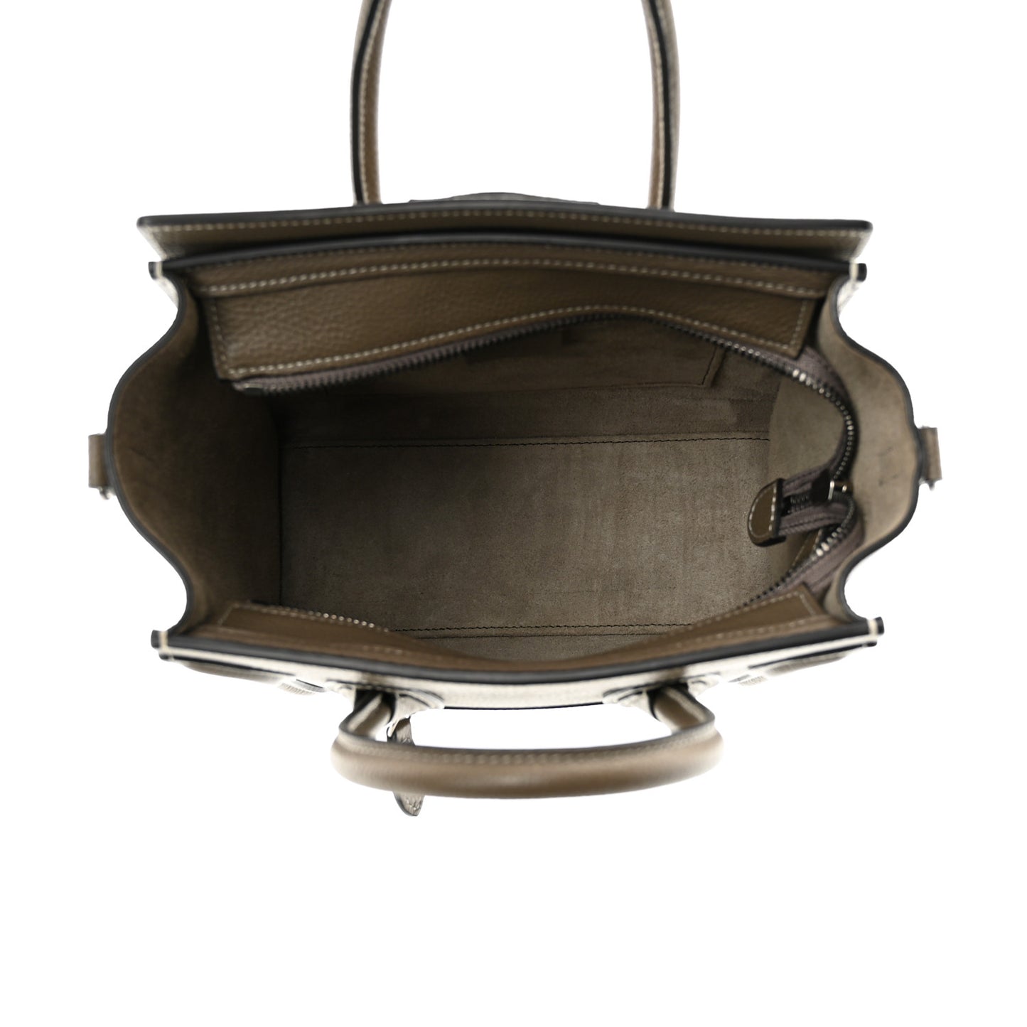 Drummed Calfskin Nano Luggage Souris