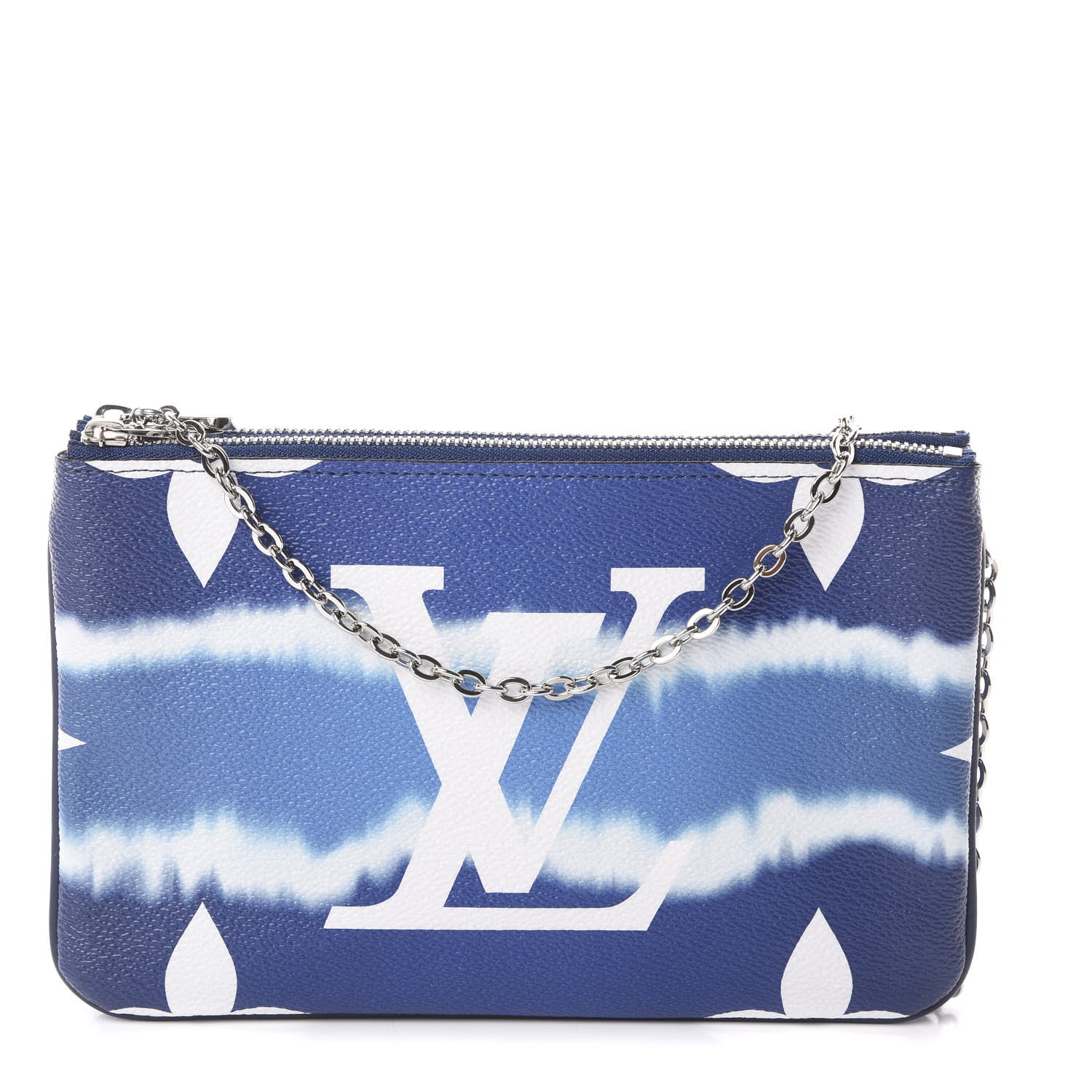 Louis Vuitton Monogram Giant Escale Double Zip Pochette Blue 1 of 8