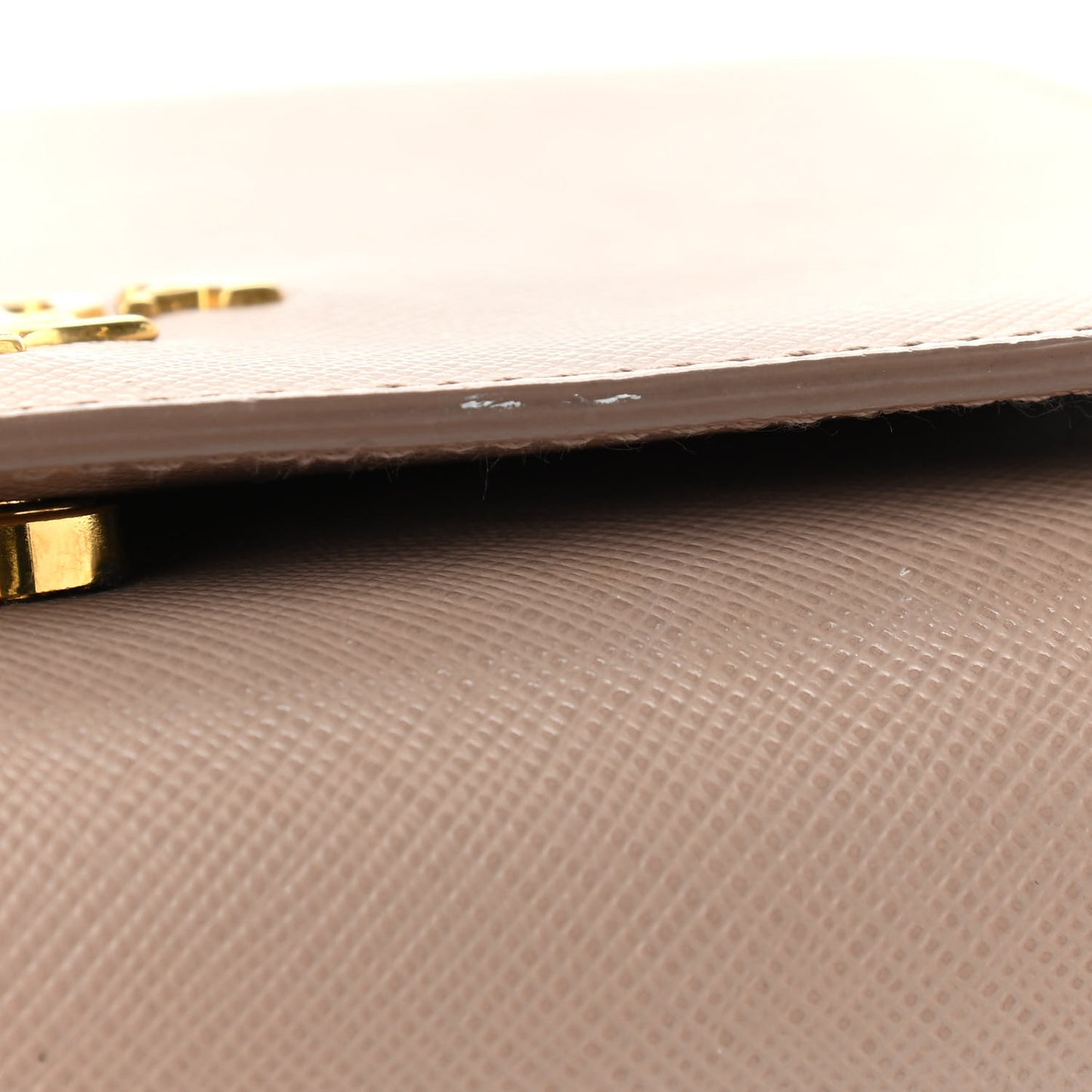 Saffiano Chain Crossbody Bag Cipria
