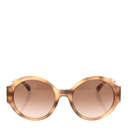 Chanel Acetate Polarized Round Sunglasses 5410 Tortoise 1 of 7