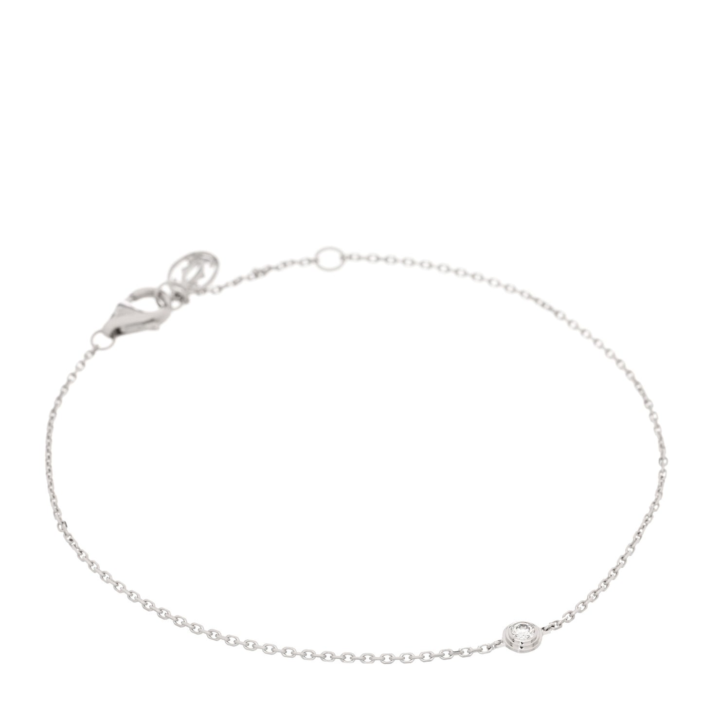 18K White Gold Diamond XS D'Amour Bracelet