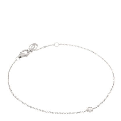 Cartier 18K White Gold Diamond XS D'Amour Bracelet 1 of 4