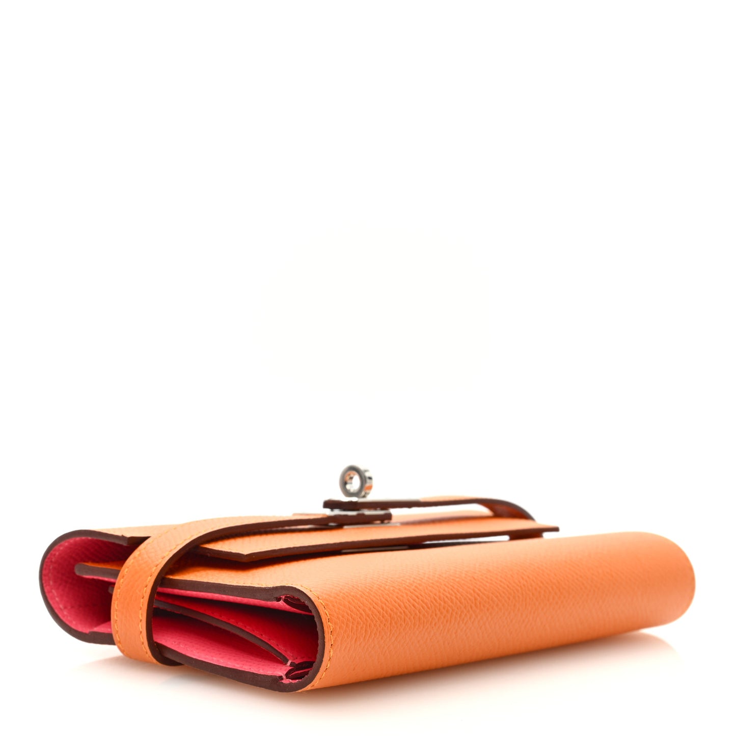 Epsom Verso Kelly Medium Wallet Abricot Rose Azalee