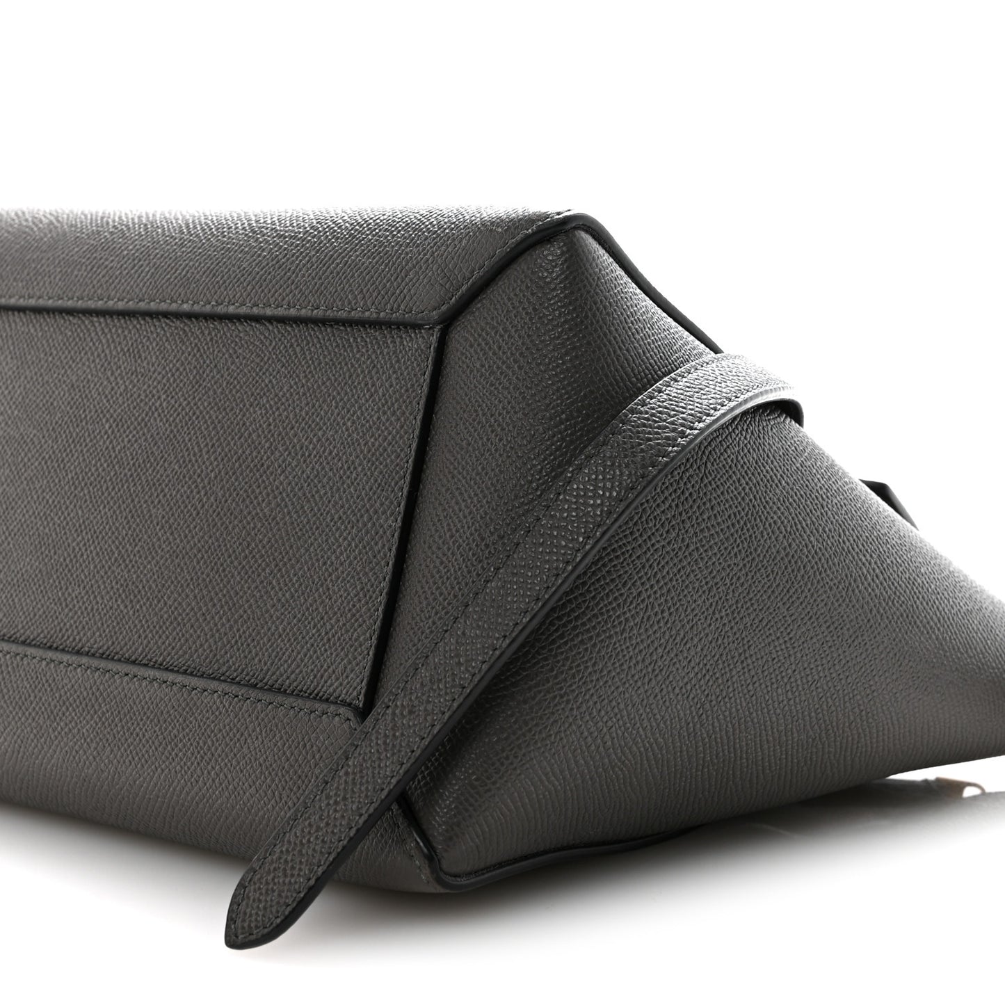 Grained Calfskin Nano Belt Bag Grey