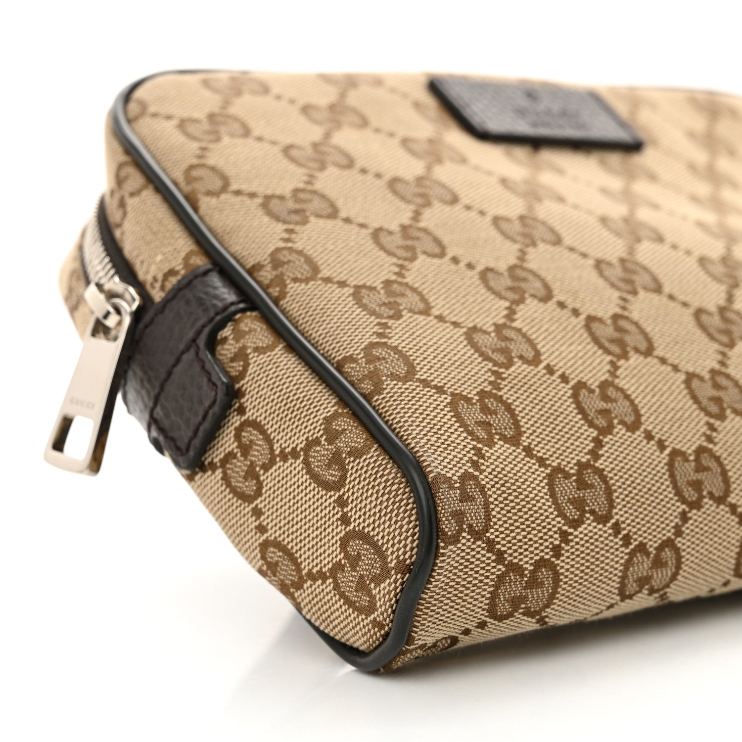 Gucci Monogram Belt Bag Dark Brown 9 of 10