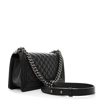 Chanel Caviar Quilted Medium Boy Flap Black 3 of 11