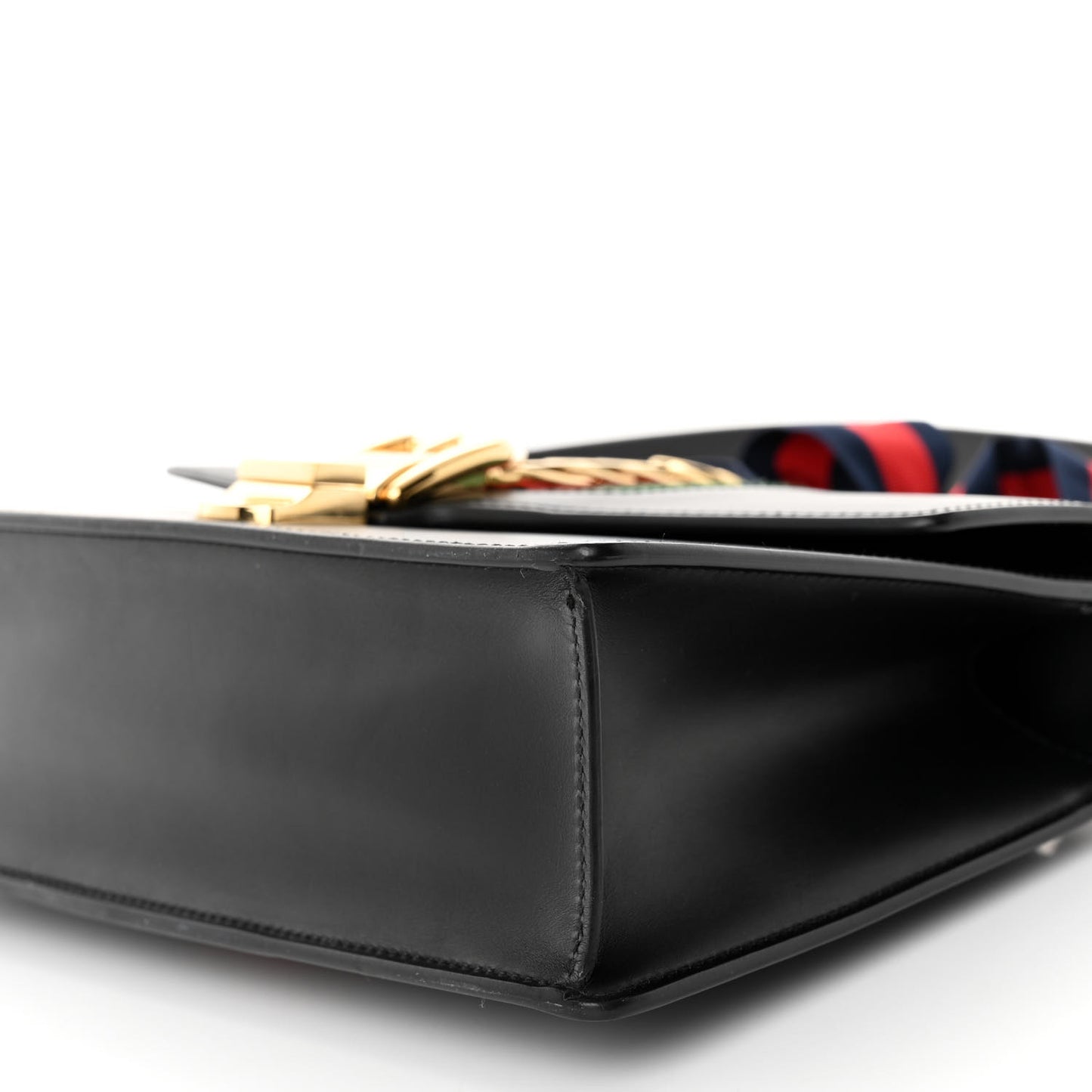 Calfskin Small Sylvie Shoulder Bag Black