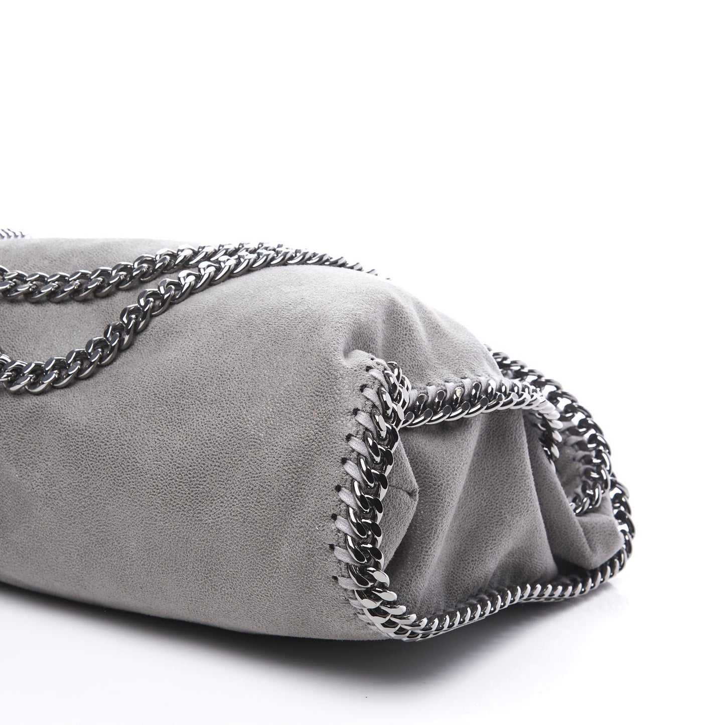 Shaggy Deer Small Falabella Tote Light Grey