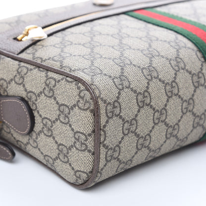 Gucci GG Supreme Monogram Web Small Ophidia Shoulder Bag Brown 8 of 9
