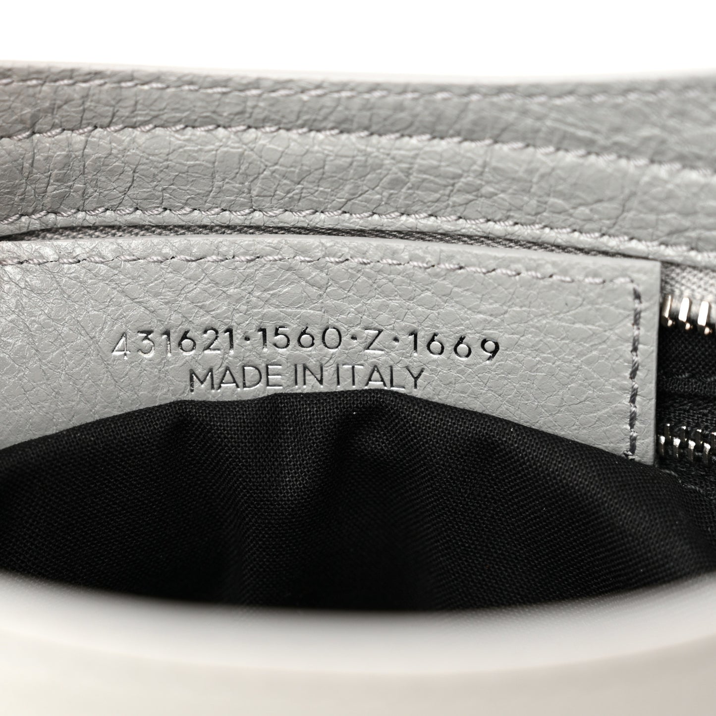 Agneau Classic Silver Hardware S City Gris Haussmannien