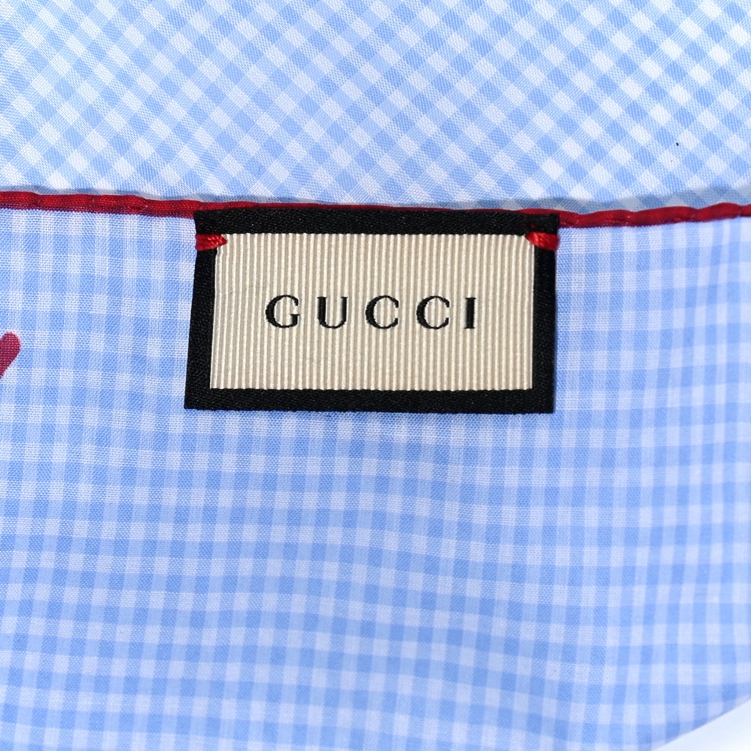 Gucci Cotton Popeline Heart Pocket Square Blue 4 of 4