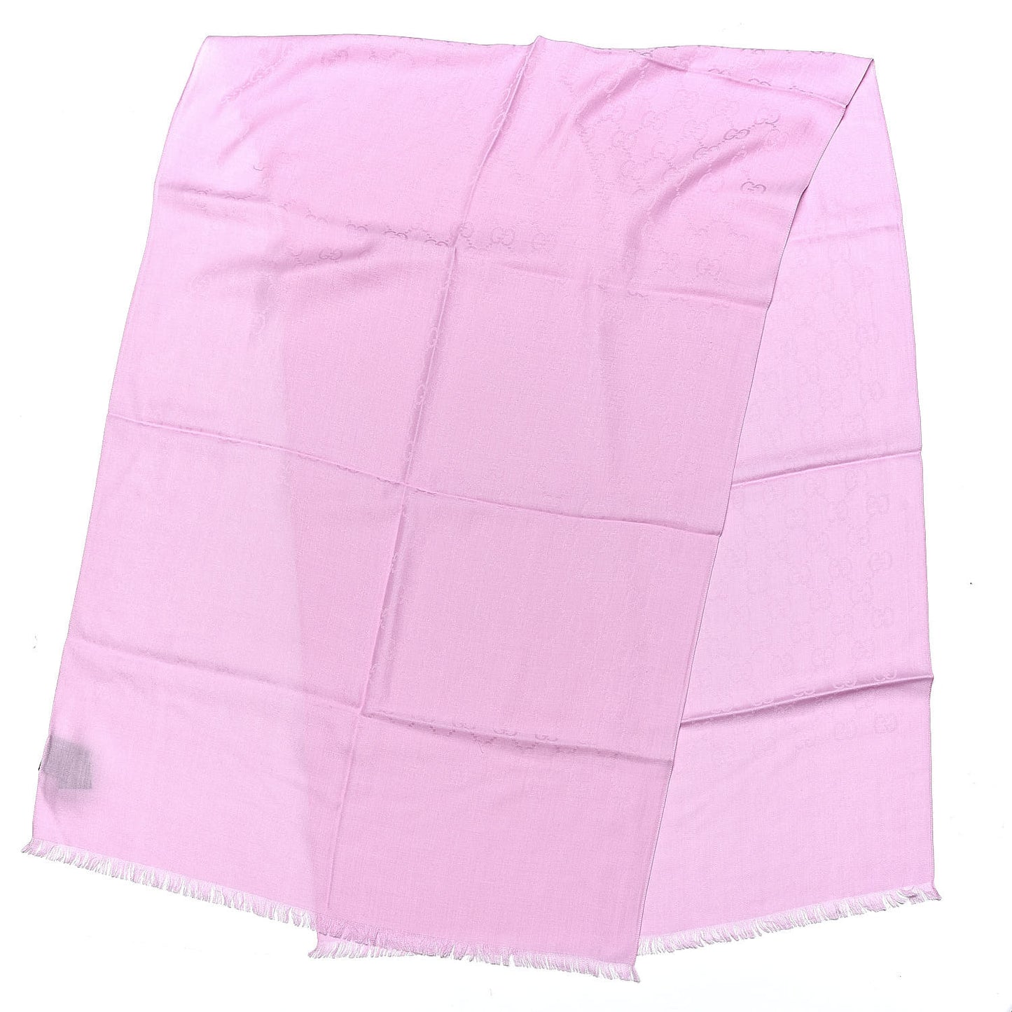 Wool Silk GG Monogram GGNat Scarf Rose