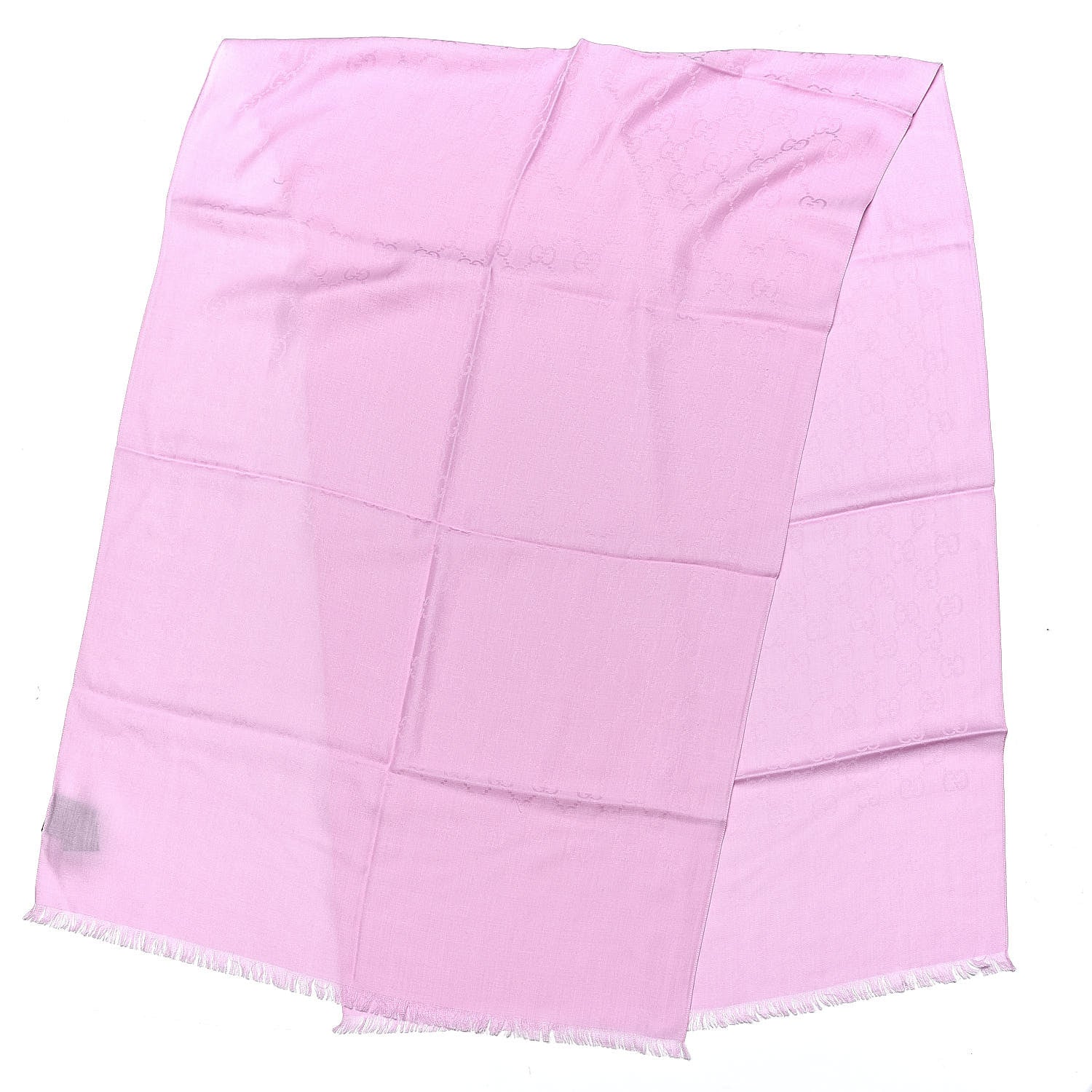 Gucci Wool Silk GG Monogram GGNat Scarf Rose 3 of 4