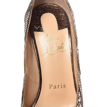 Christian Louboutin Glitter Specchio Torsatou 150 Pumps 35.5 Antic Silver 8 of 9