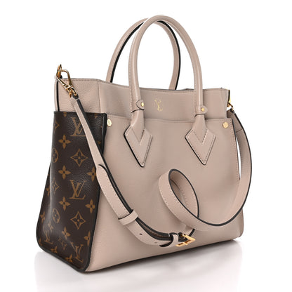 Louis Vuitton Calfskin Monogram On My Side Greige 3 of 9