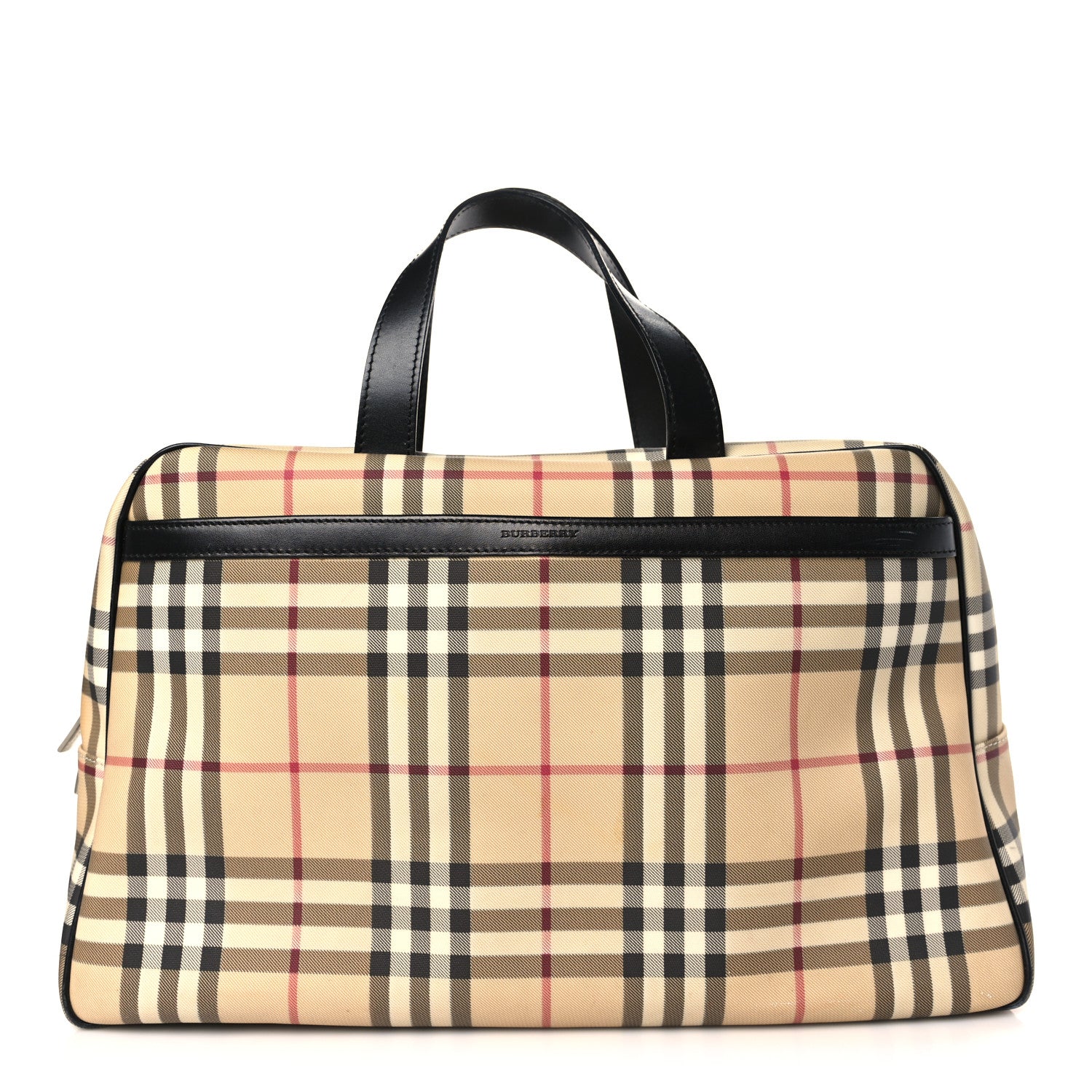 Burberry Canvas House Check Top Handle Bag 1 of 12