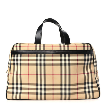 Burberry Canvas House Check Top Handle Bag 1 of 12