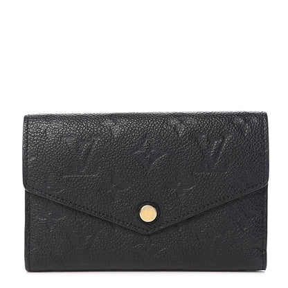 Louis Vuitton Empreinte Compact Curieuse Wallet Black 1 of 8