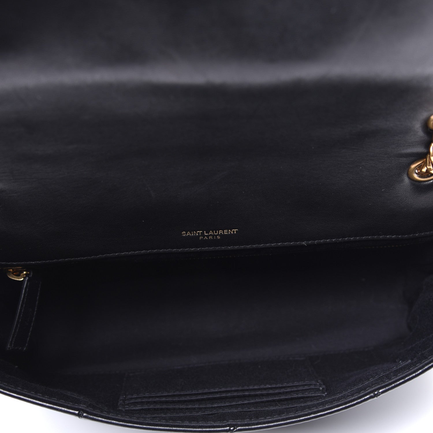 Saint Laurent Lambskin Patchwork Monogram Medium Jamie Black 5 of 8
