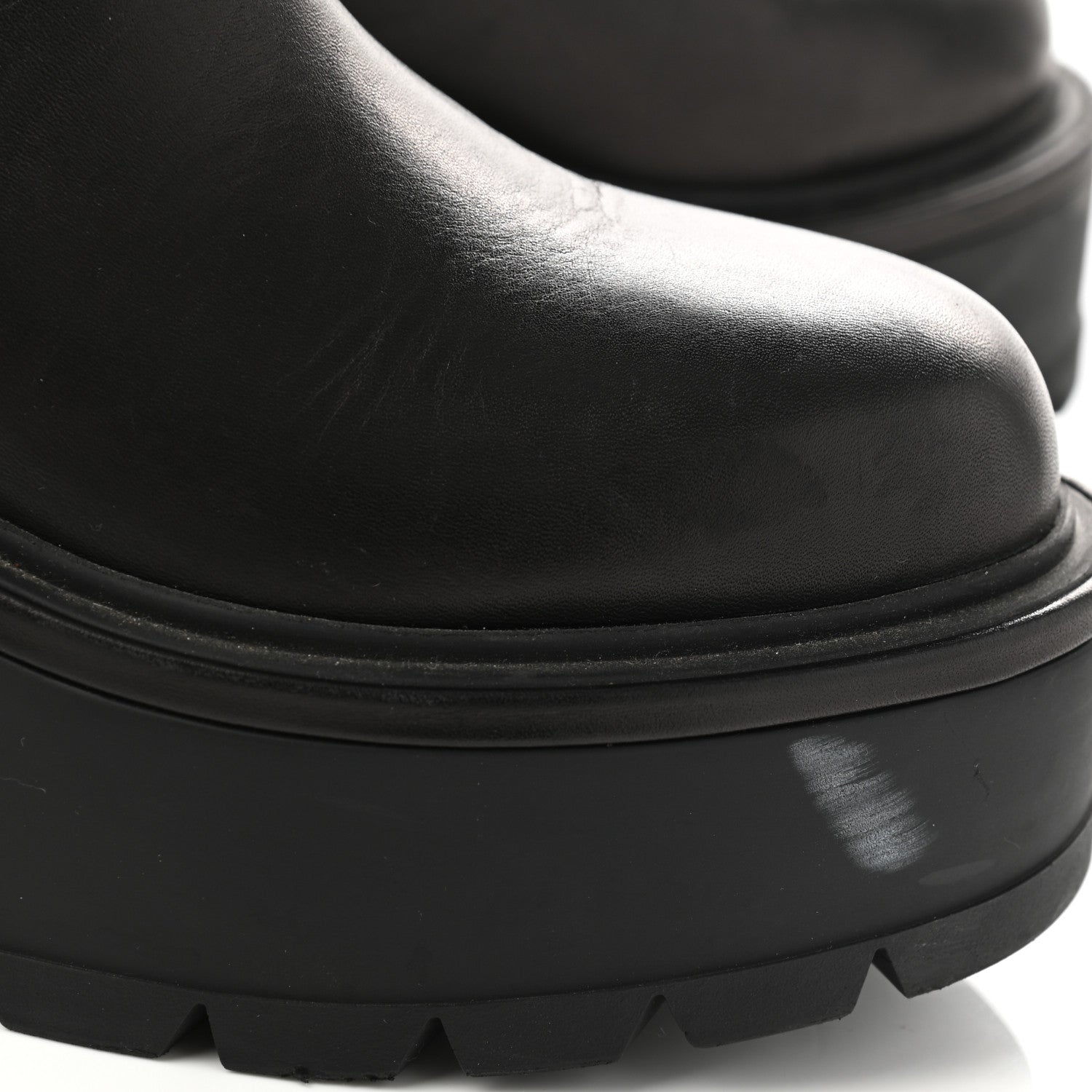 Valentino Garavani Calfskin VLOGO Uniqueform Chelsea 55/85mm Flatform Ankle Boots 38 Black 8 of 8