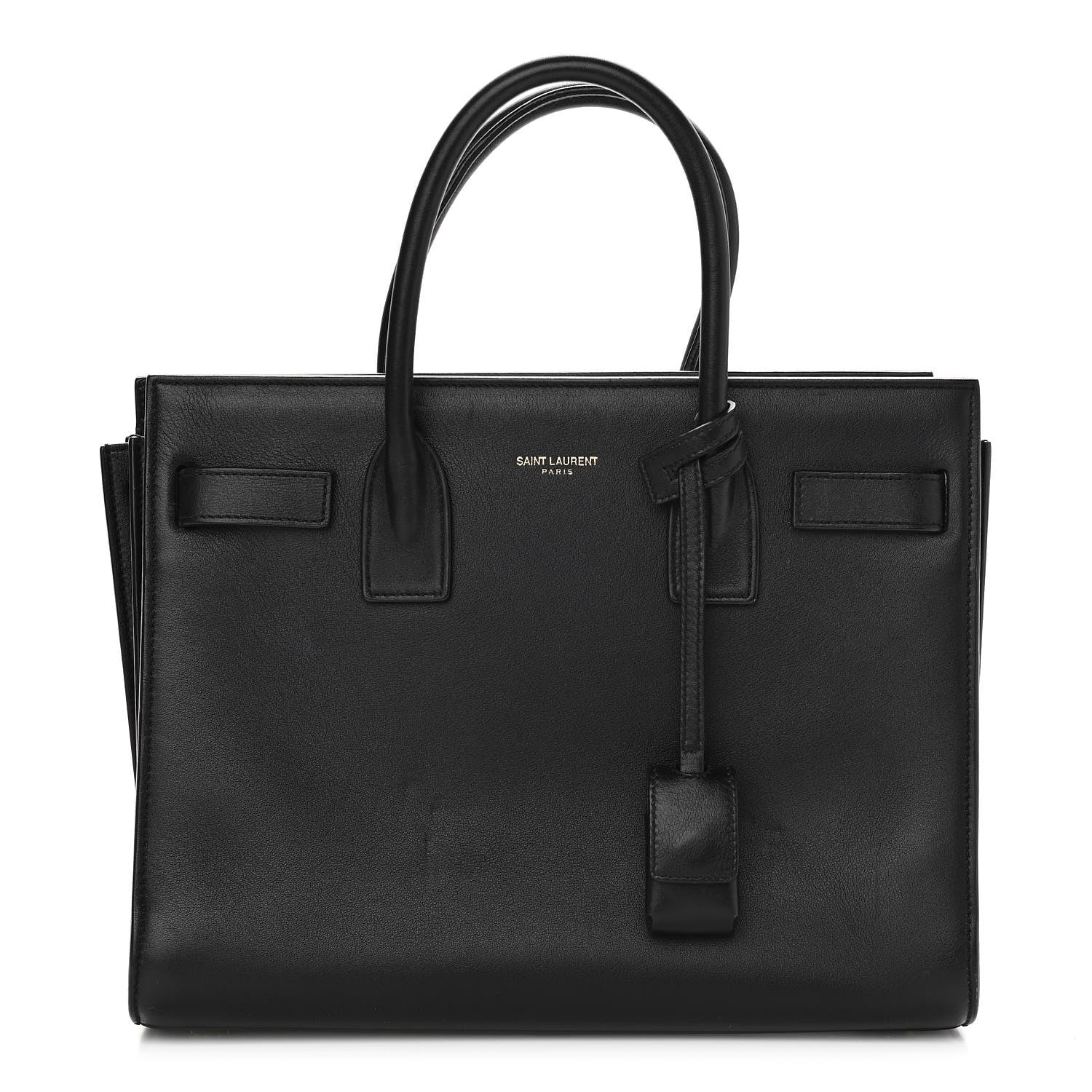 Saint Laurent Grained Calfskin Small Sac De Jour Black 1 of 9