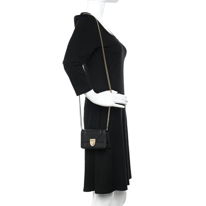Christian Dior Lambskin Baby Diorama Flap Bag Black 2 of 8