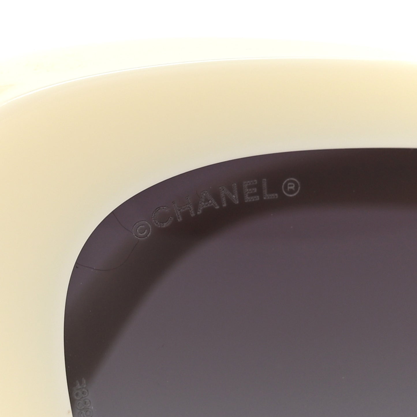 Acetate Pearl Cat Eye CC Sunglasses 5481-H White