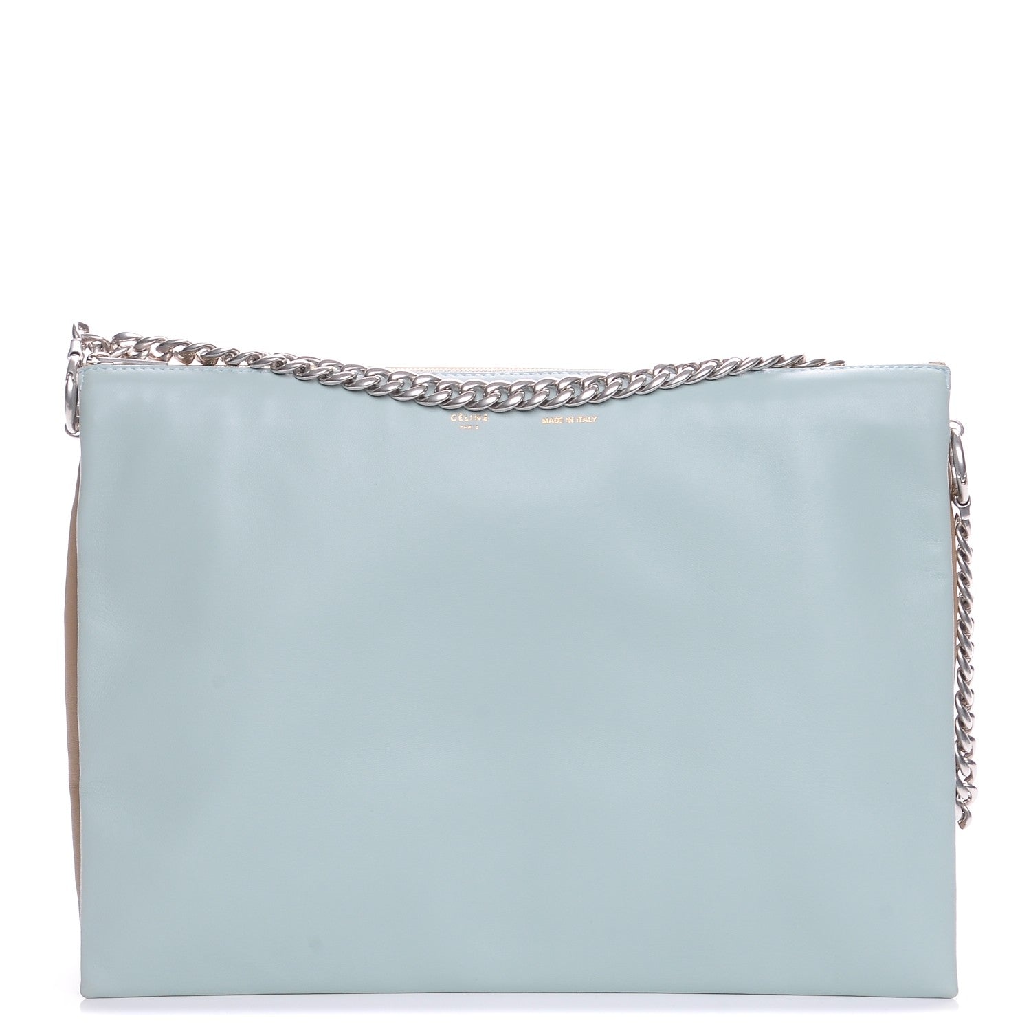 Celine Lambskin Soft Trio Zipped Bag Glacier 1 of 7