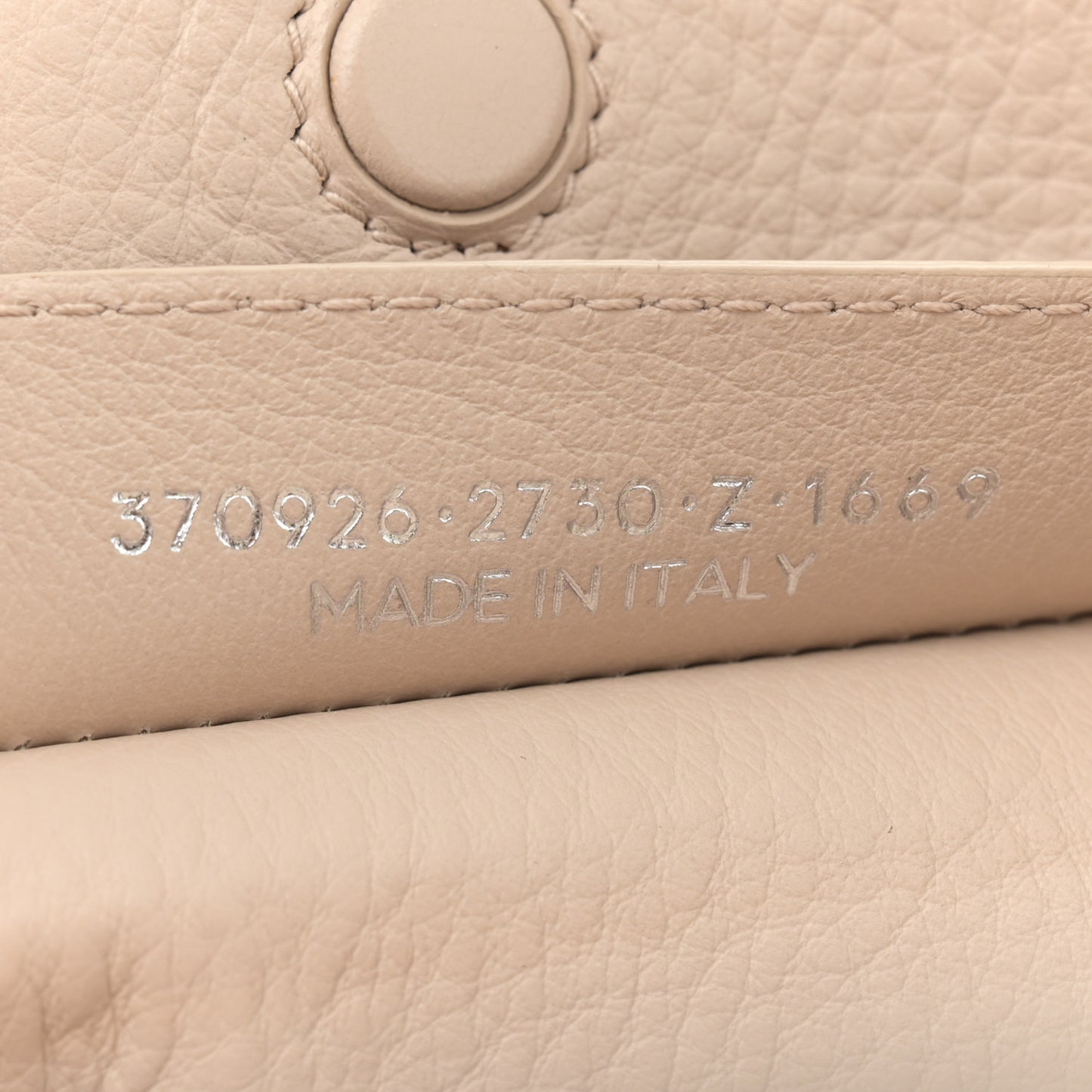 Grained Calfskin Papier Mini A4 Zip Around Tote Light Beige
