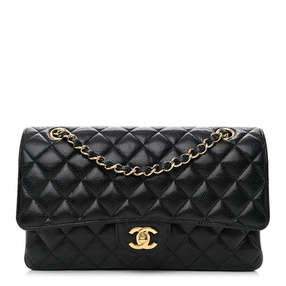 Chanel Caviar Quilted Medium Double Flap Black 1 of 14