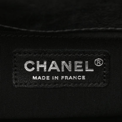 Chanel Calfskin Quilted Metal Embellished Paris Dallas Medium Boy Flap Black 5 of 10