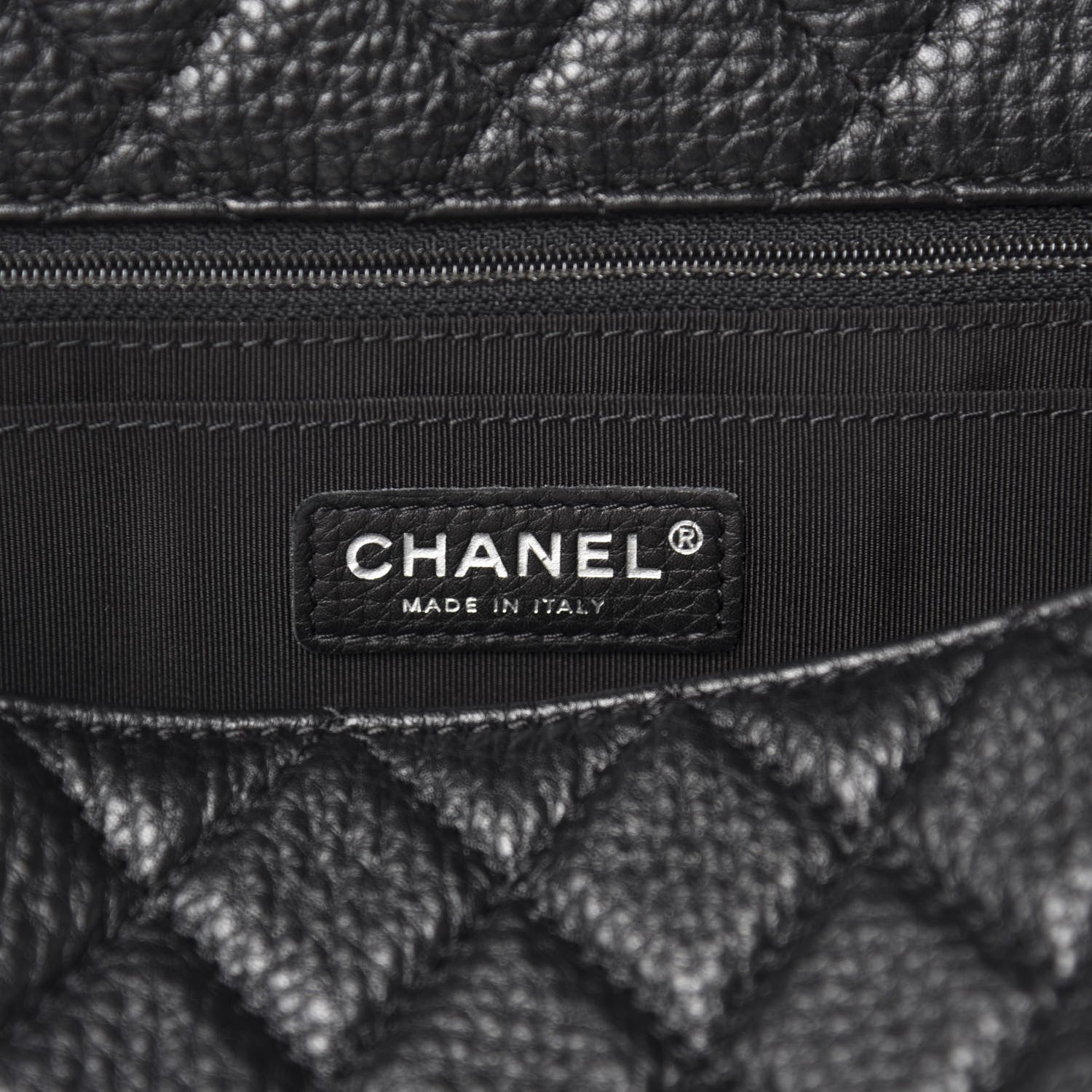 Chanel Calfskin Quilted Small XXL Travel Flap Bag Black 8 of 11