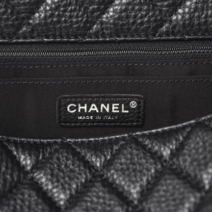 Chanel Calfskin Quilted Small XXL Travel Flap Bag Black 8 of 11