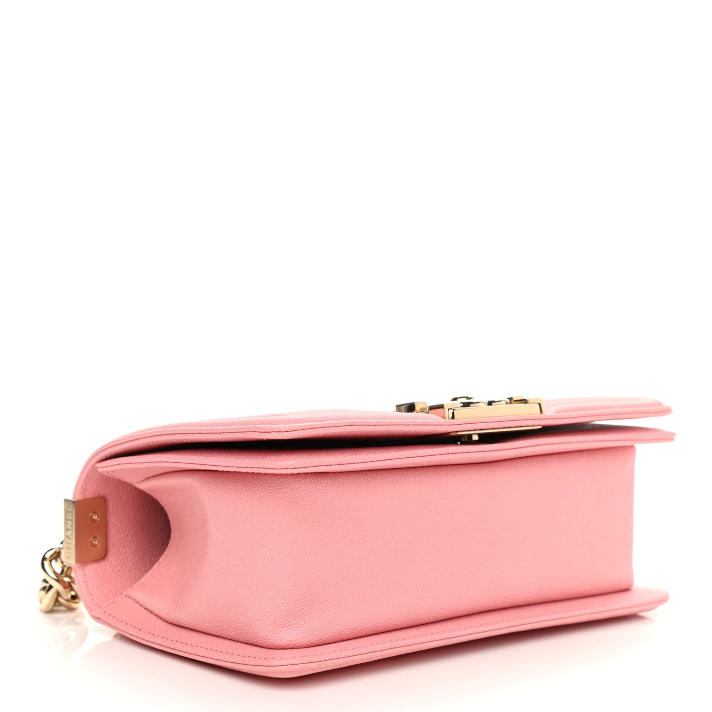Caviar Quilted Small Boy Flap Pink