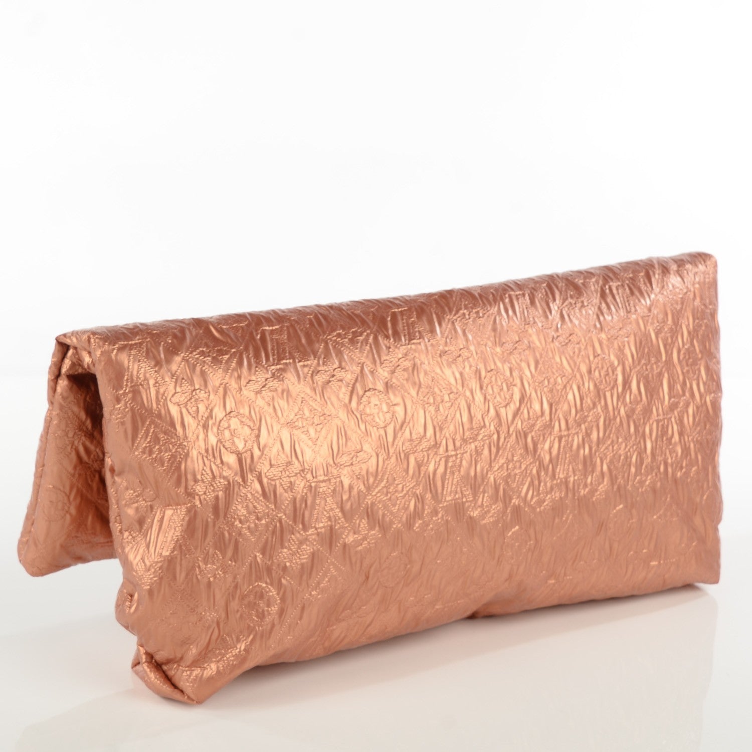 Louis Vuitton Jacquard Quilted Monogram Limelight Clutch GM Rose Gold 3 of 7