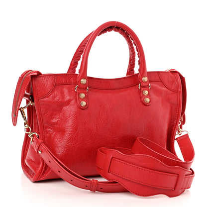 Balenciaga Agneau Giant 12 Gold Hardware S City Rouge Cardinal 2 of 9