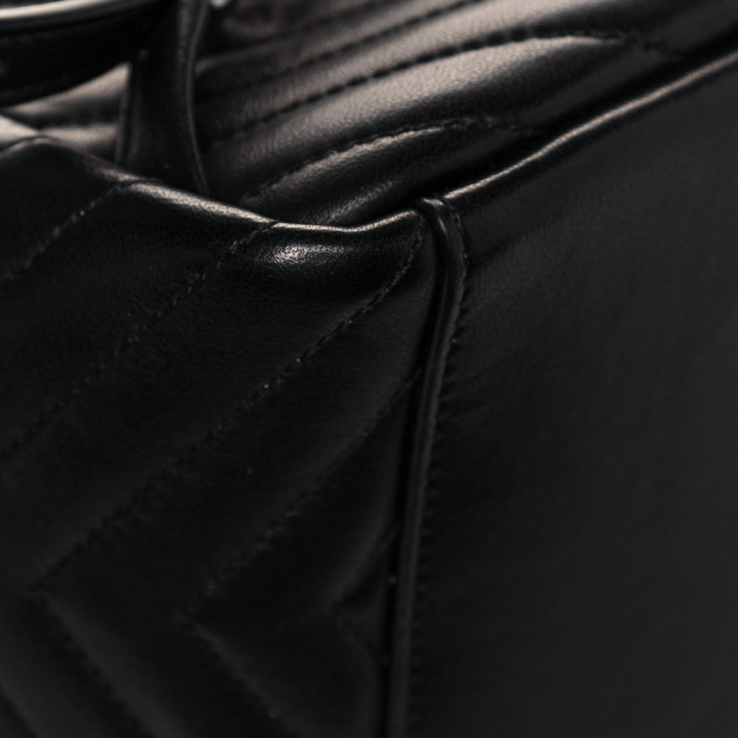 Lambskin Matelasse Monogram Joe Backpack Black