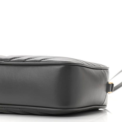 Saint Laurent Calfskin Matelasse Monogram Lou Camera Bag Dark Smog 9 of 11