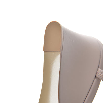 Valentino Garavani Calfskin Rockstud Wedge Slide Sandals 38.5 Poudre 14 of 15