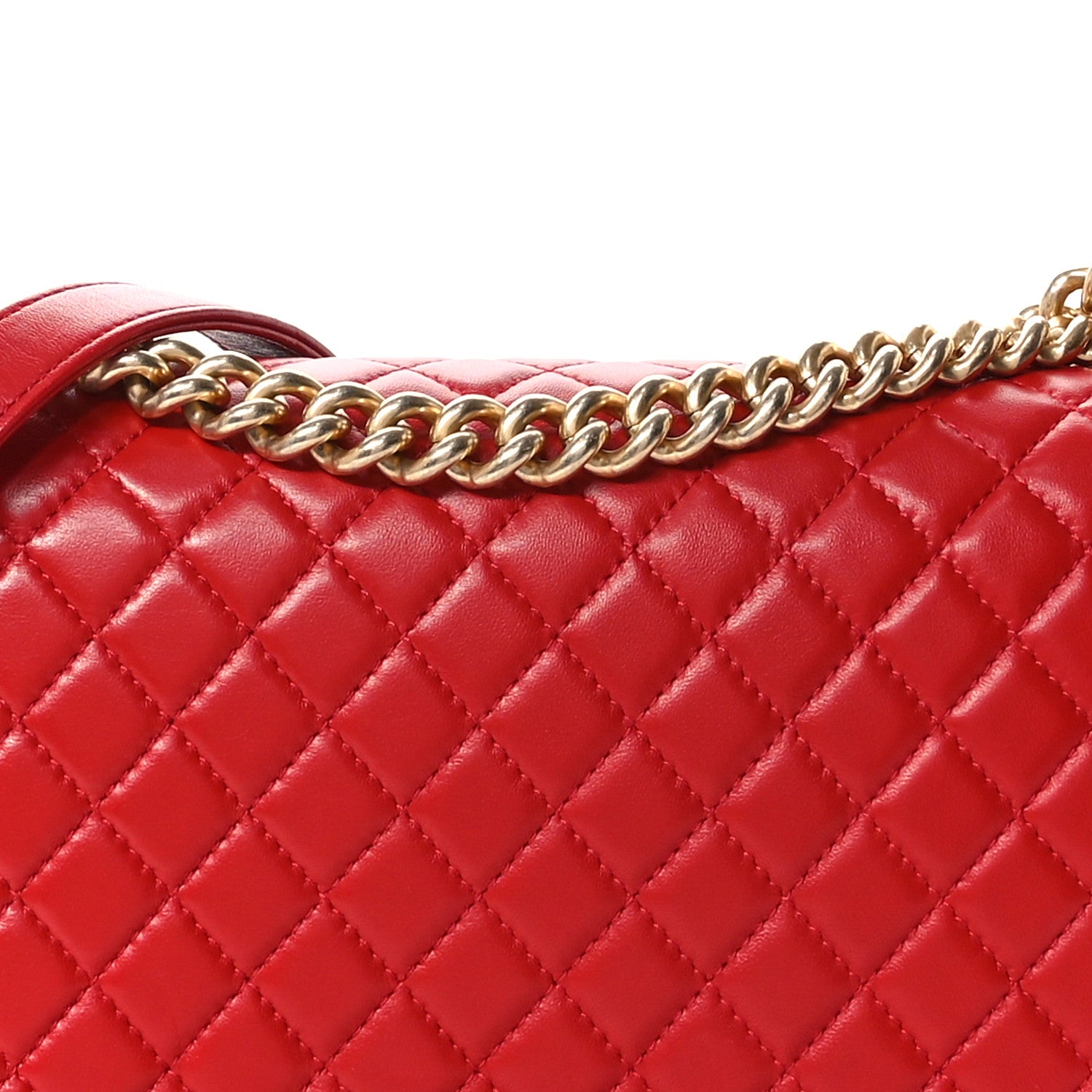 Chanel Lambskin Quilted New Medium Boy Flap Red 8 of 11