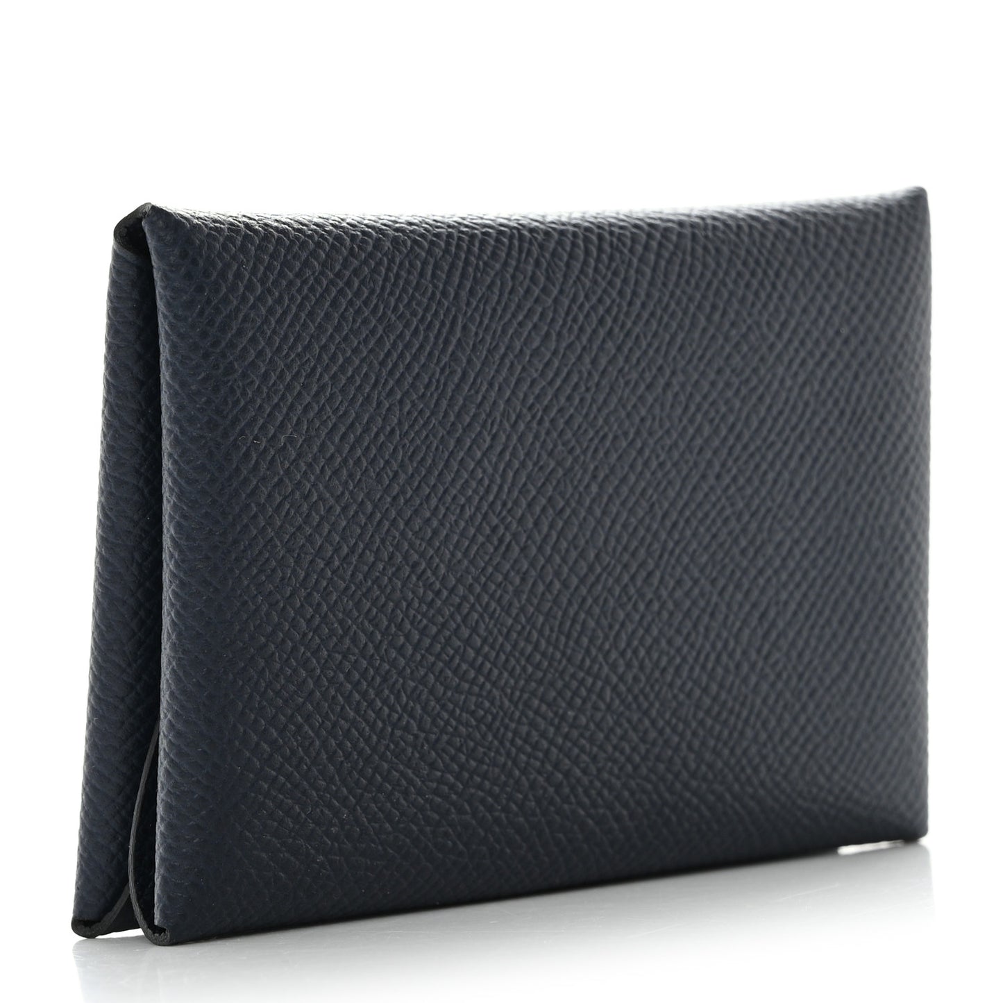 Epsom Calvi Duo Card Case Bleu Indigo