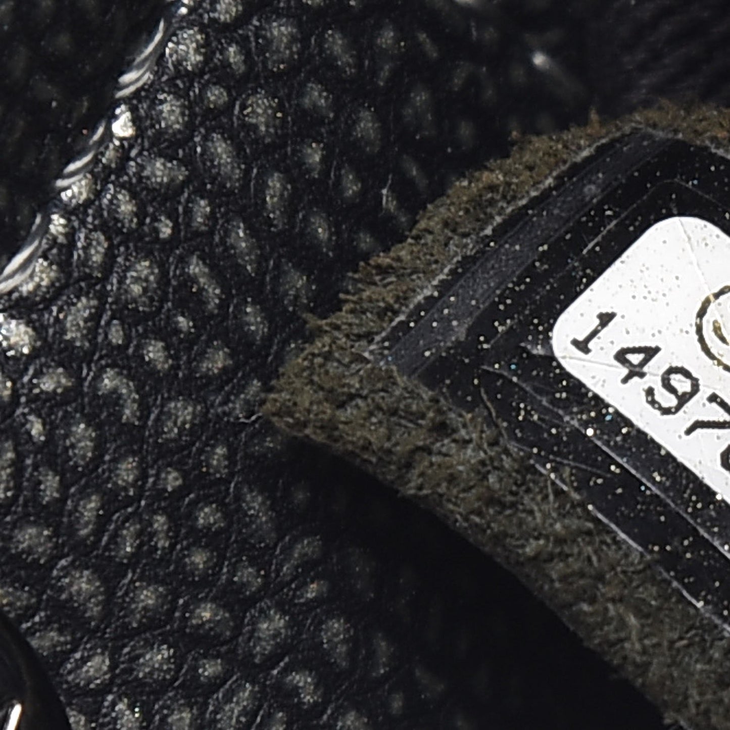 Metallic Caviar Quilted CC Timeless Tote Dark Silver