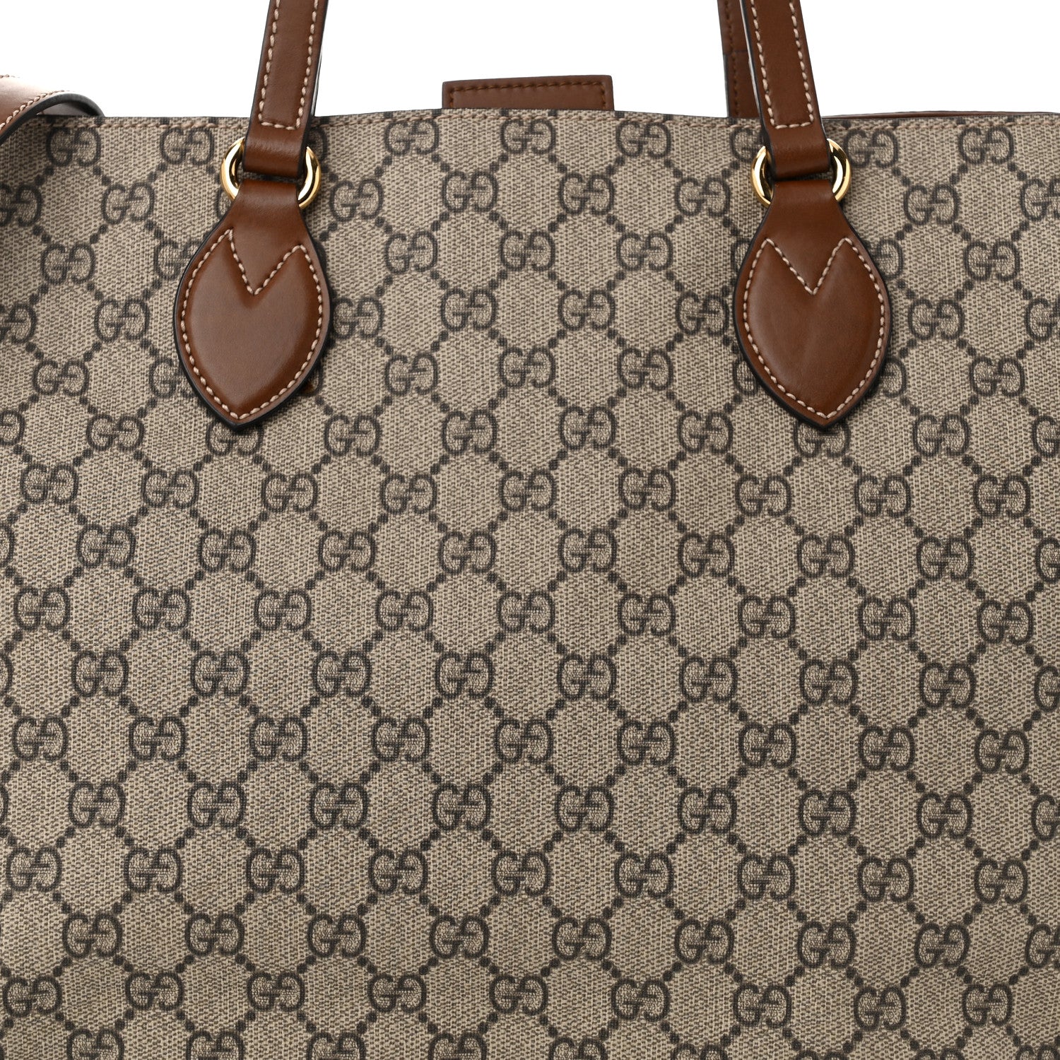 Gucci Soft GG Supreme Monogram Medium Crossbody Tote Beige Cuir 8 of 11