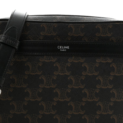 Celine Triomphe Canvas Small Messenger Bag Black 8 of 10