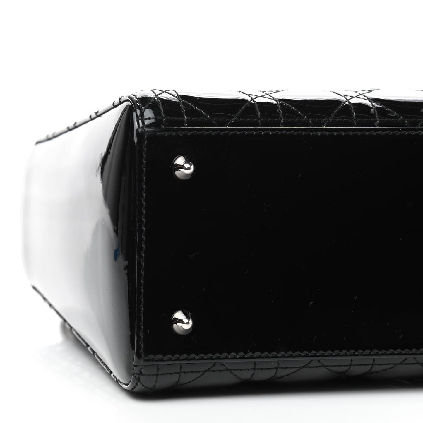 Patent Cannage Medium Lady Dior Black