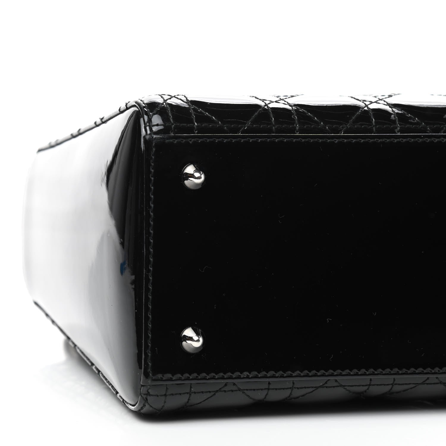 Christian Dior Patent Cannage Medium Lady Dior Black 5 of 9