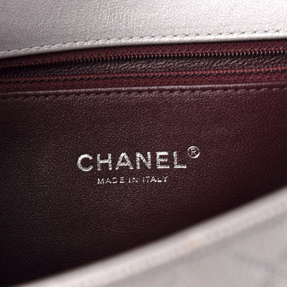 Chanel Metallic Caviar Quilted Medium CC Filigree Flap Silver 6 of 14